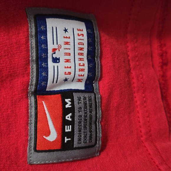 Nike Mens XL Loose Fit Red Cardinals Baseball Tee - Picture 4 of 7